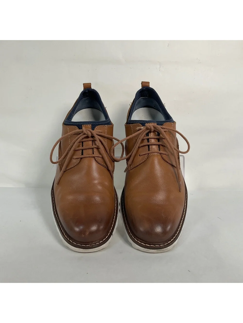 J.Murphy Men's Brown Leather Casual Shoes Size 9.5M Johnston Murphy Sport
